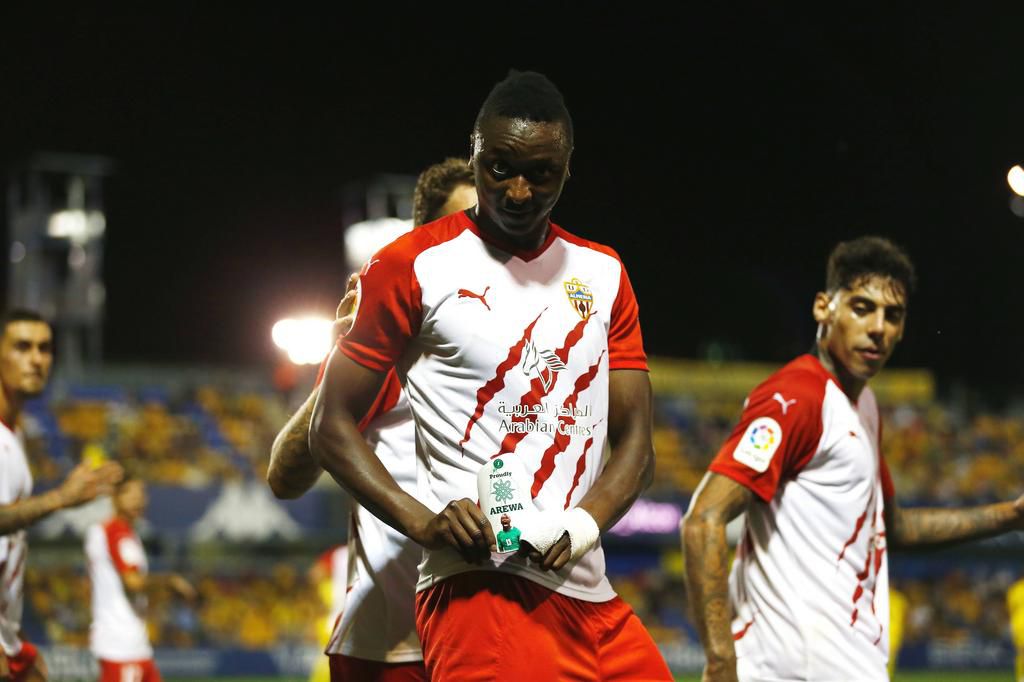 Almeria's Sadiq Umar has been nominated for February's player of the month