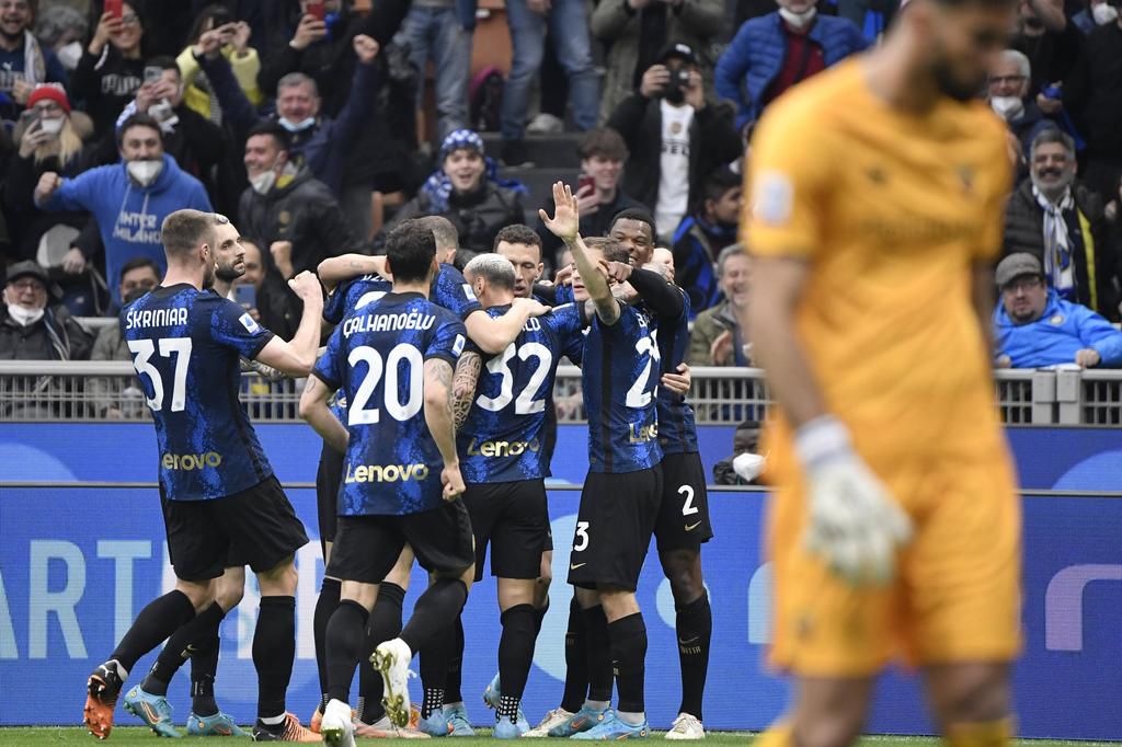 Inter defeated AS Roma 3-1 on Saturday in the Serie A