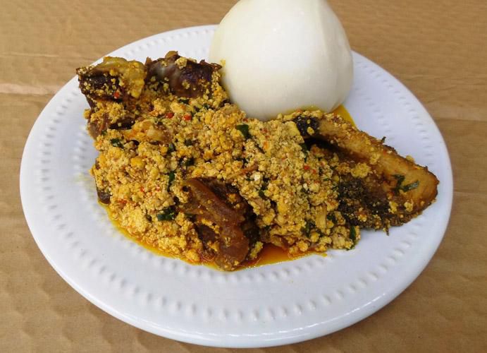 Fufu and Egusi Soup [All Nigerian Foods]