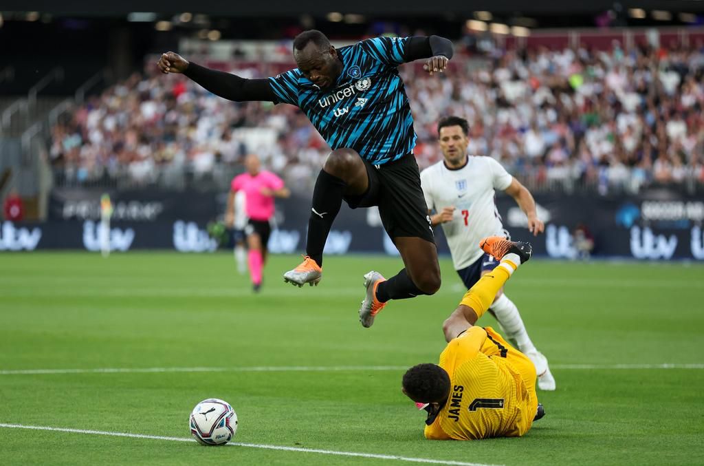 Bolt, Evra shine as World XI beat England to win Soccer Aid