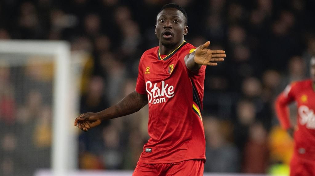 Oghenekaro Etebo is back for Watford after a long injury lay-off