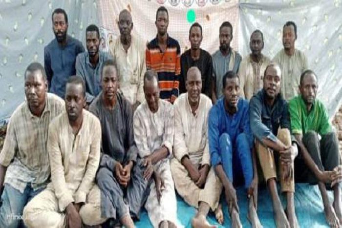 Abducted Abuja Kaduna train passengers. (TheNation)