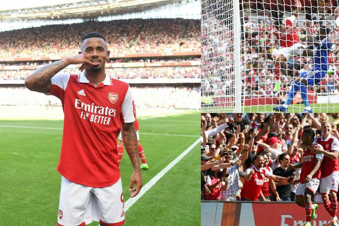 Arsenal fans in heaven as Gabriel Jesus delivers against Leicester City