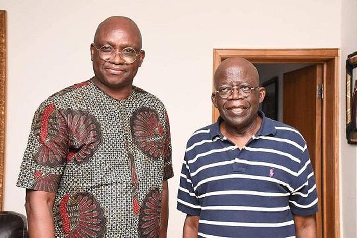 Former Governor of Ekiti State, Ayodele Fayose and National Leader of the APC, Bola Tinubu, (TheNation,)