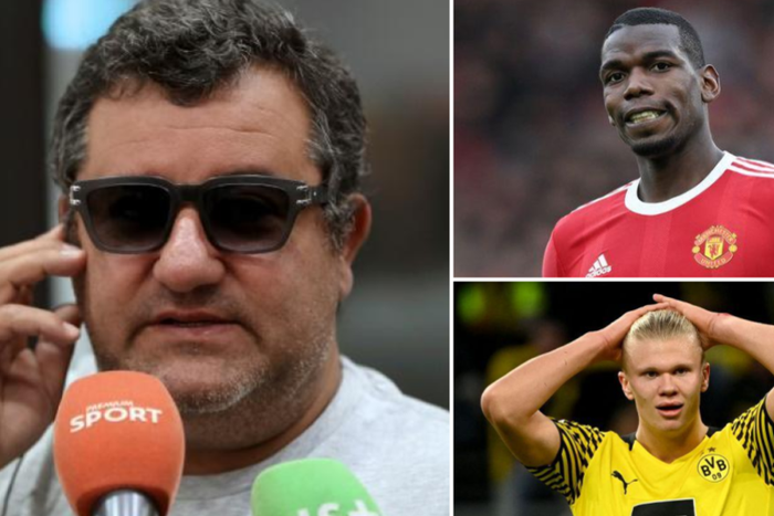 Mino Raiola Paul Pogba Erling Haaland