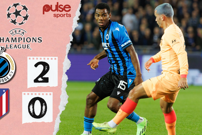 Club Brugge defeated Atletico Madrid 2-0 in the Champions League on Tuesday night