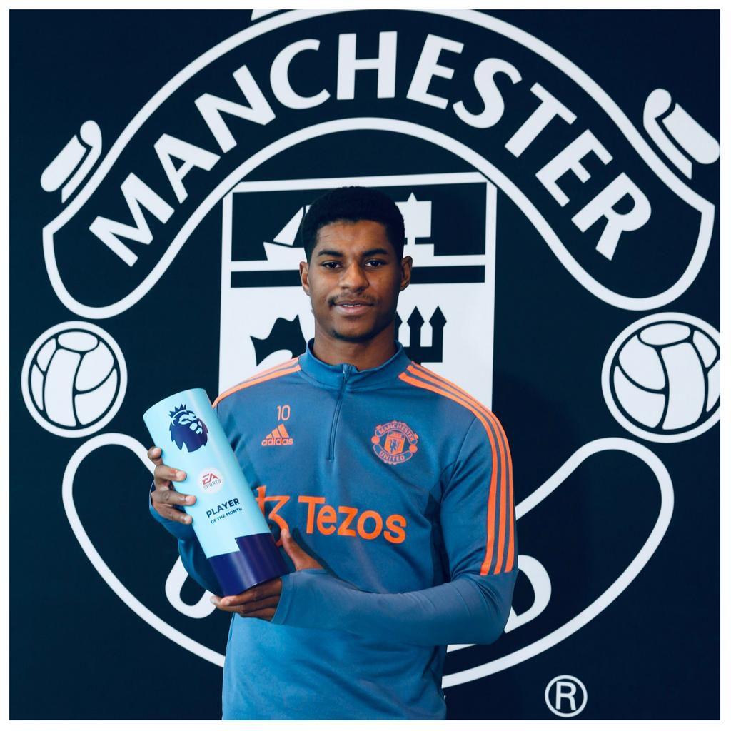 Marcus Rashford beats De Bruyne, Iwobi to win Player of the Month for September