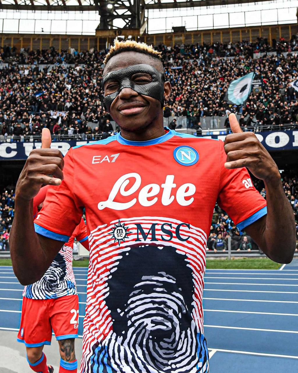 Osimhen has scored 12 goals in the Serie A this season.