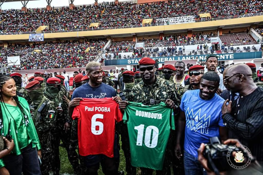 Paul Pogba teams up with Emmanuel Adebayor for charity game