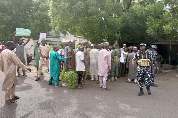 Protesters in Sokoto. [Twitter:Waspapping]
