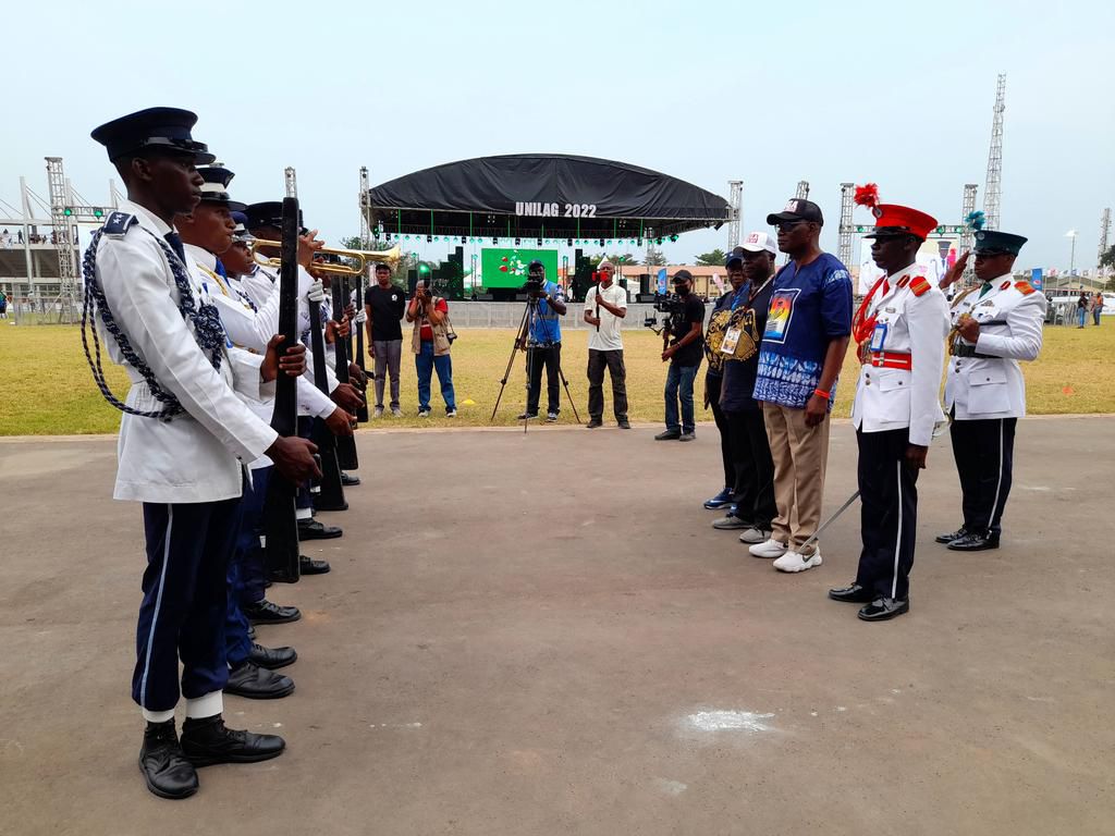 The Man 'O' War with the Unilag Vice Chancellor