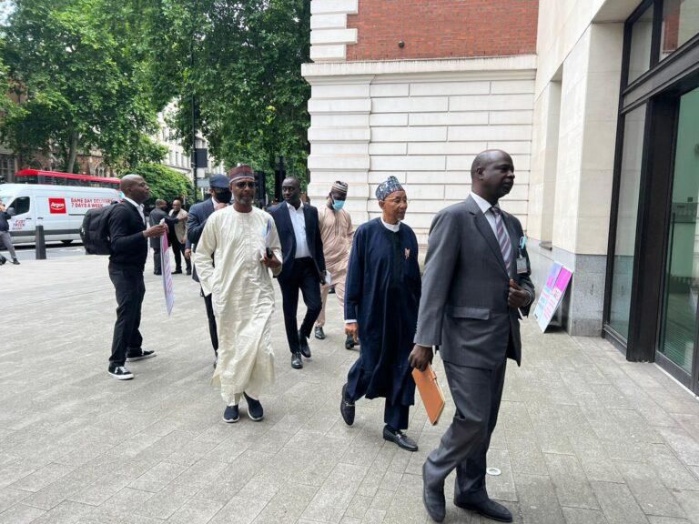 Nigerian representatives arrive court
