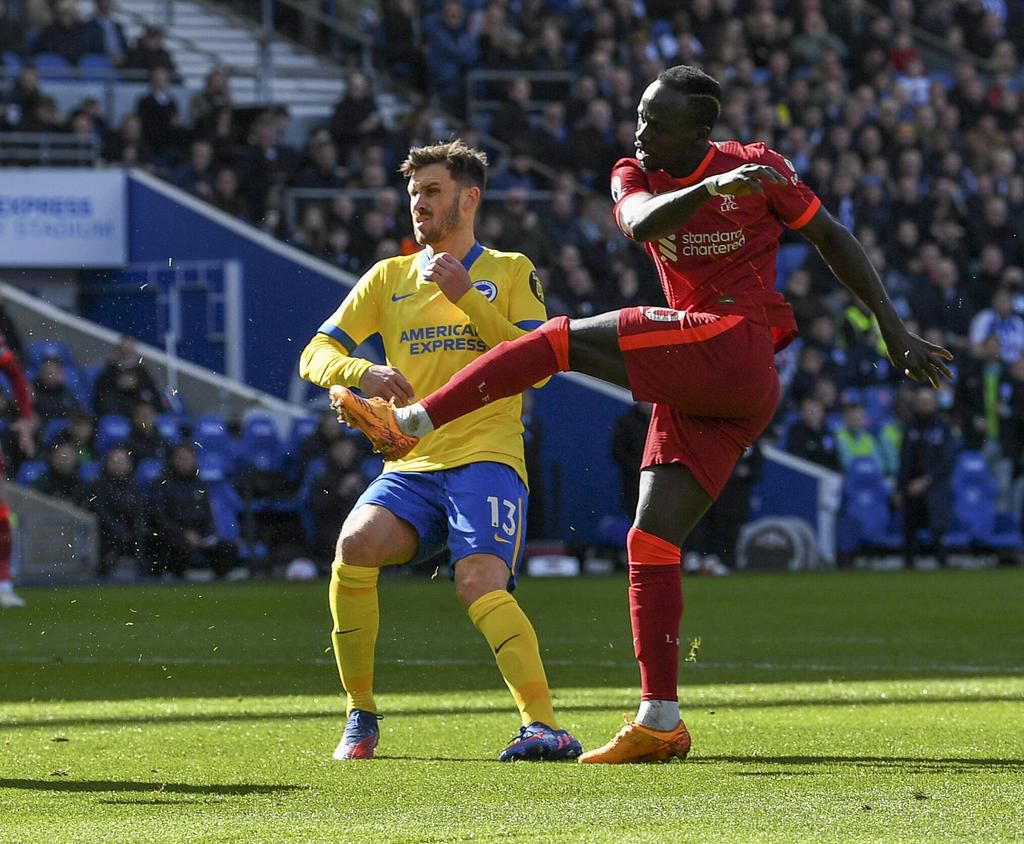 Sadio Mane wasted a good chance to double the lead when his effort flew over the bar
