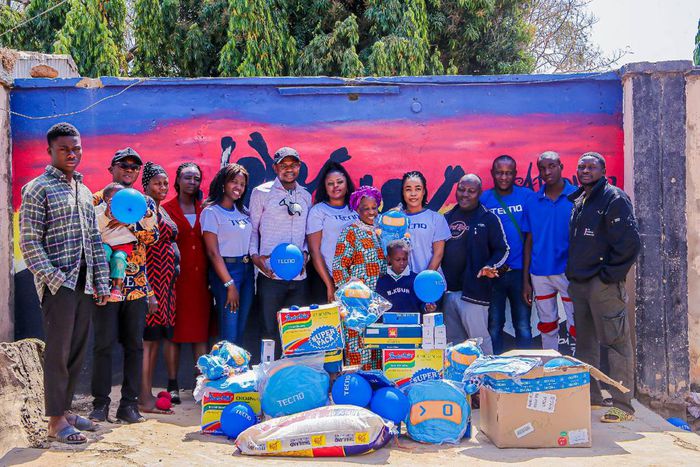 Tecno show love promo: It rained gifts as Tecno celebrated the season of love in grand style at orphanage