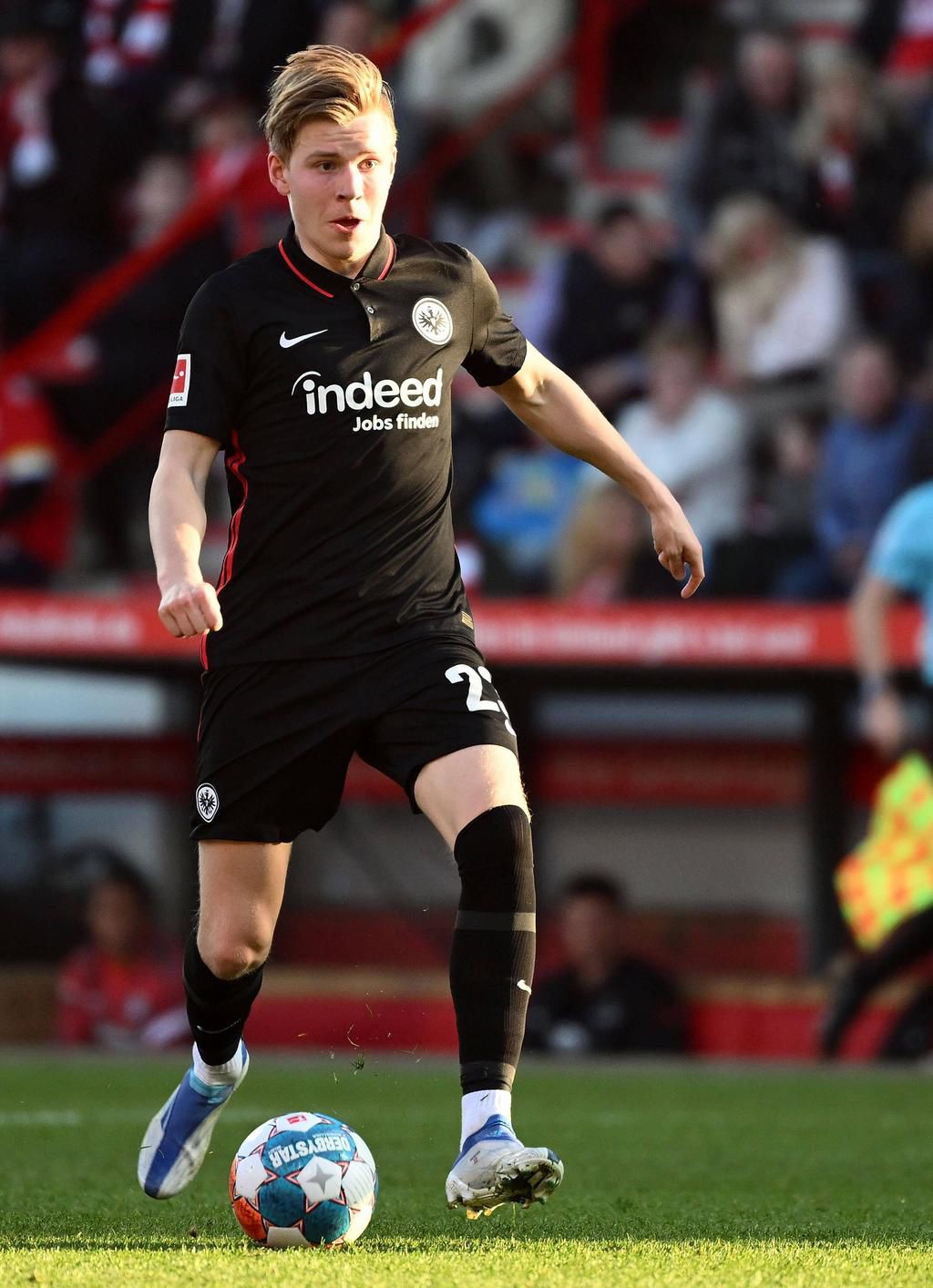 Former AC Milan winger  Hauge was a real livewire for Frankfurt