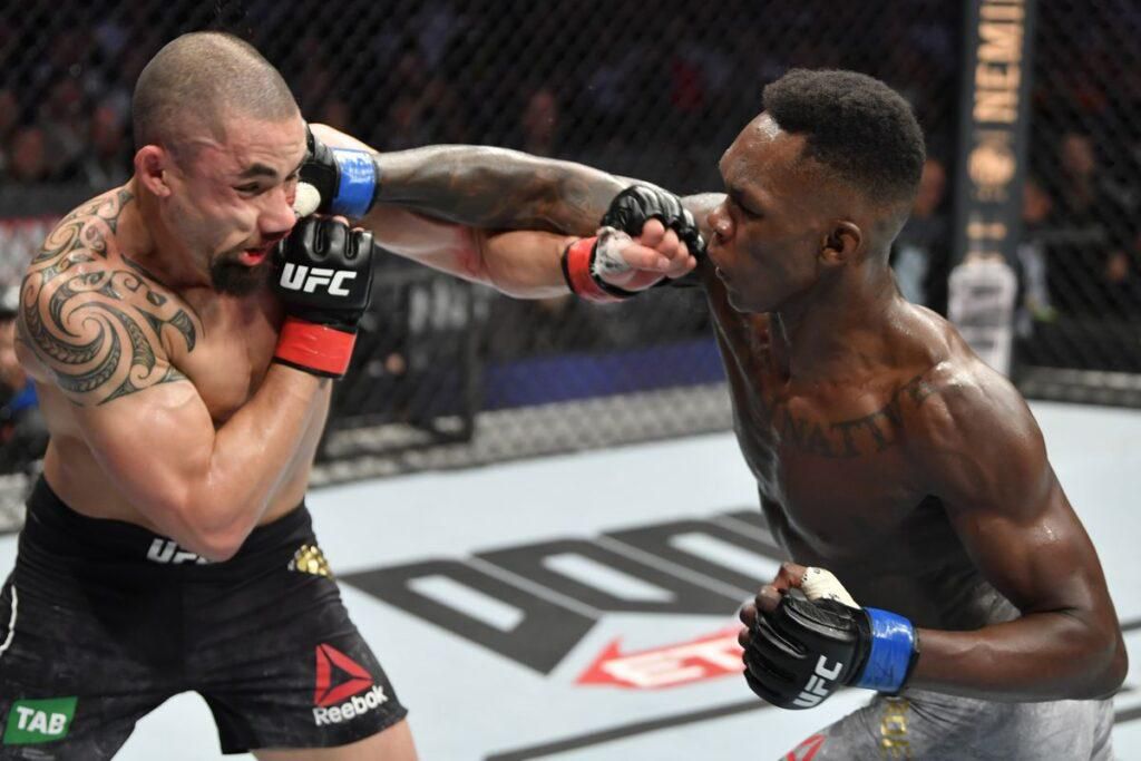 Israel Adesanya punished Robert Whittaker at UFC 243