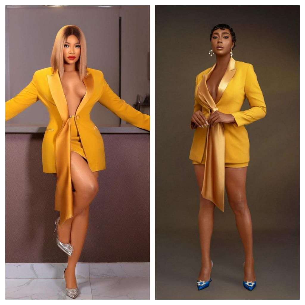 Faith Morey and Tacha in Medlin Boss [Instagram]