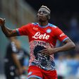 Osimhen celebrates his goal against Udinese