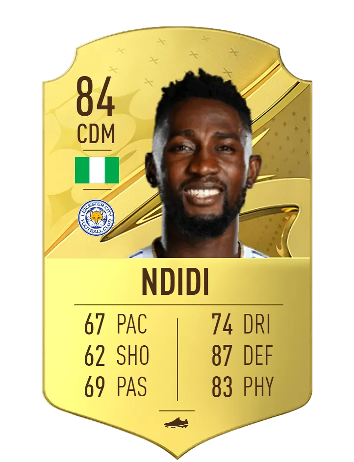 Wilfred Ndidi is the highest-rated Super Eagles star on FIFA 23