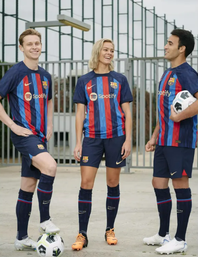 Asisat Oshoala models new Barcelona home jersey for 2022/23 season