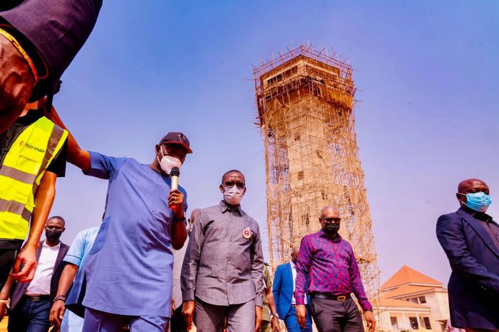 Gov Okowa of Delta inspects film village, leisure park