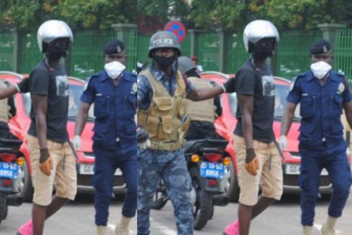 Suspect Akpor Hedjole Ago- Ablo in police grips