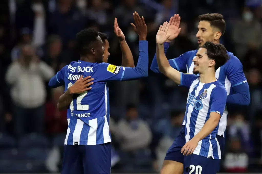 Zaidu celebrates his goal with teammates
