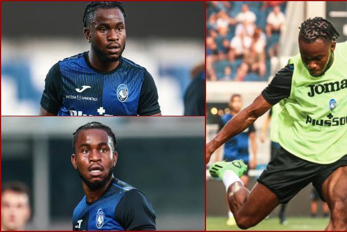 Ademola Lookman trains with Atalanta for the first time.