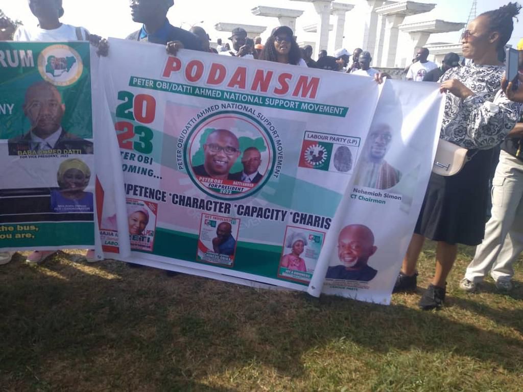 Peter Obi supporters throng Abuja streets for Obidient march