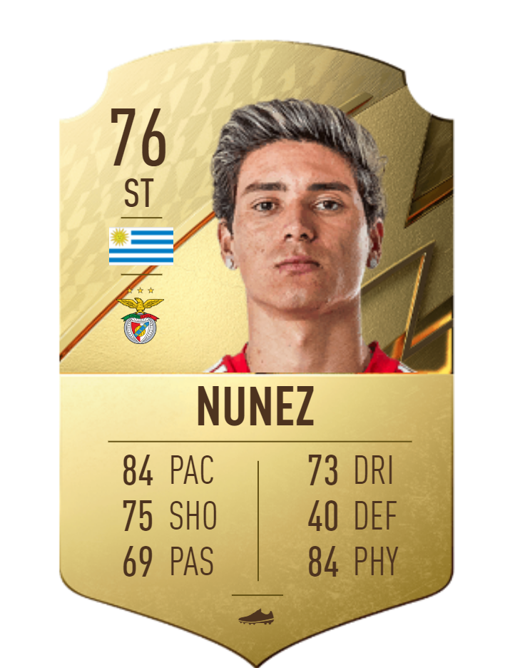 Darwin Núñez FIFA 22 OPR