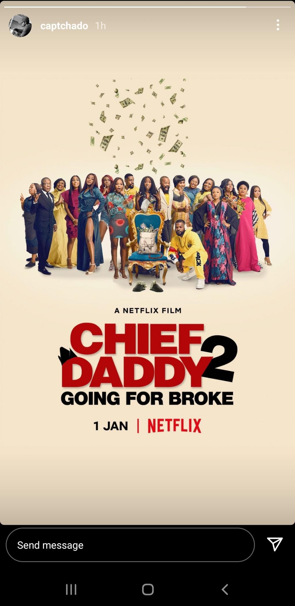 'Chief Daddy: Going for Broke' poster [Netflix]