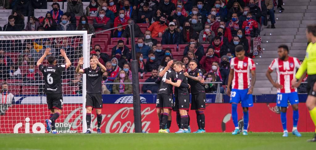 Levante defeated Atletico Madrid 1-0