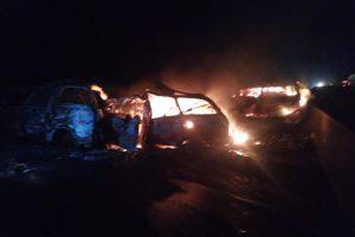 11 die in incinerated vehicles on Lagos-Ibadan Expressway.