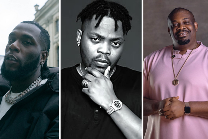 Burna Boy, Olamide, and Don Jazzy