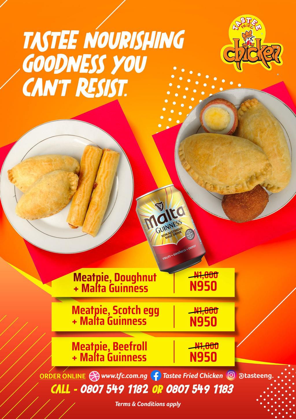 Malta Guinness partners Tastee Fried Chicken & Food City to provide exciting meal combos