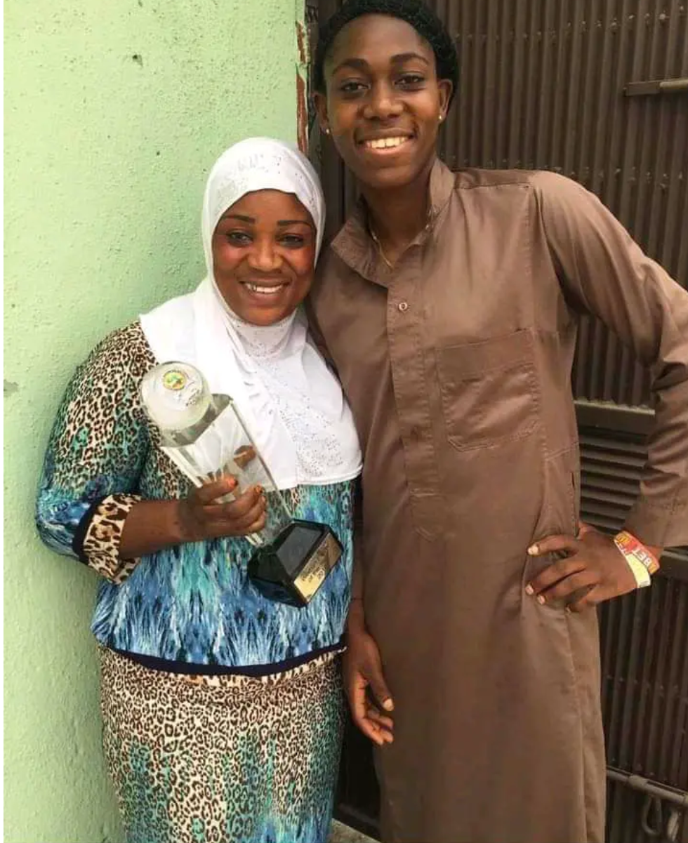 Oshoala and her mother