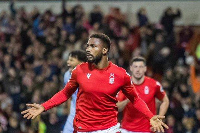 Dennis opened his account for Nottingham Forest against Aston Villa