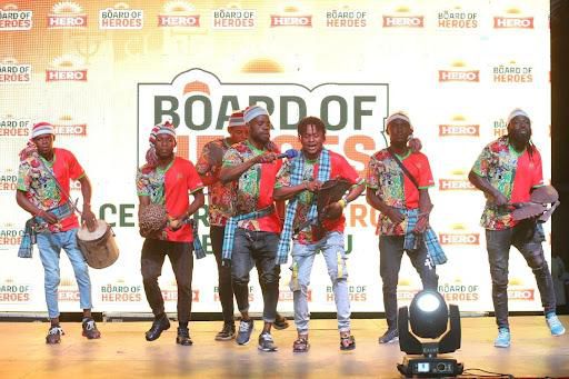 Colourful cultural display at the unveiling of the first of its kind Board of Heroes by Hero Lager at the company's Onitsha Plant.