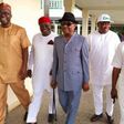 Governor Seyi Makinde (Oyo), Okezie Ikpeazu (Abia), Nyesom Wike (Rivers), Ifeanyi Ugwuanyi (Enugu) and Samuel Ortom (Benue) after their meeting on Sunday, October 2, 2022. (PMNews)