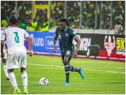 Calvin Bassey during his debut against Ghana in the first leg in Kumasi.