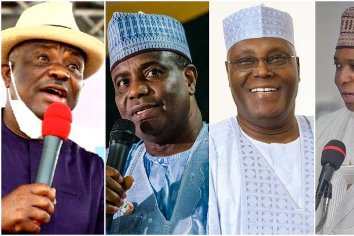 FRONTLINE PDP presidential aspirants. (Pulse)