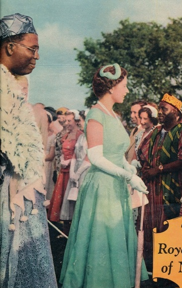 The Queen in Nigeria in 1956 [Pinterest]