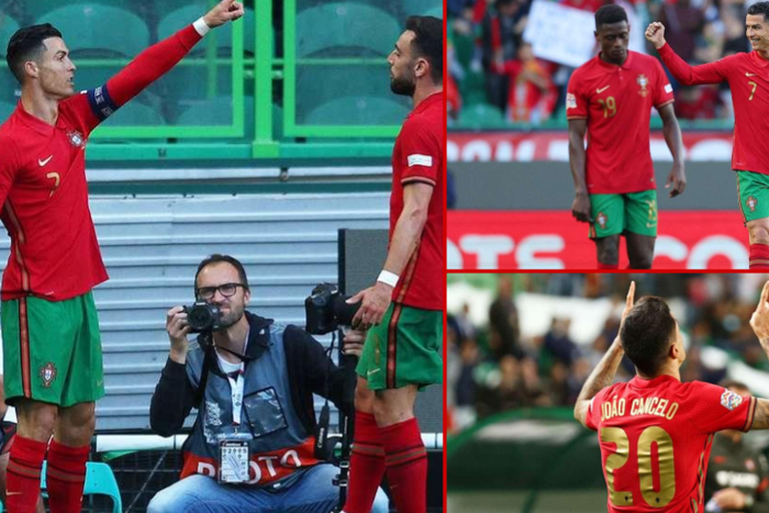 Cristiano Ronaldo extended his tally of international goals to 117 with his brace against Switzerland