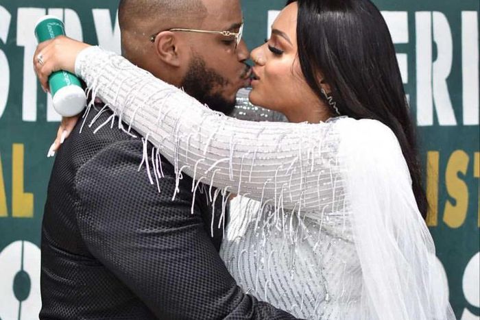 Nigerian singer Sina Rambo and his bride [Instagram/SinaRambo]