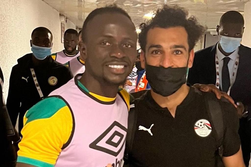 Courtesy picture of Mo Salah and Sardio Mane at the AFCON