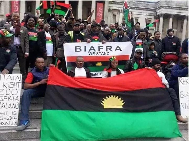 Suspected IPOB members. [Twitter/@Yeribabaa]