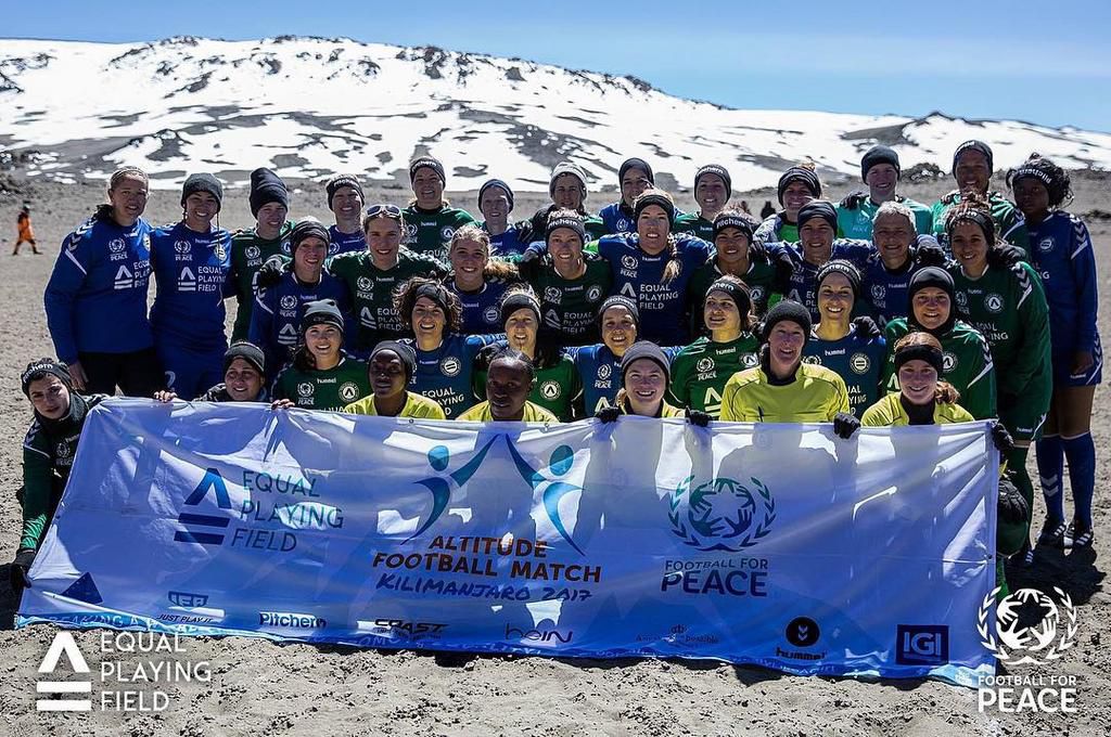 Mukansanga officiated the Highest altitude match atop Kenya's Mount Kilimanjaro