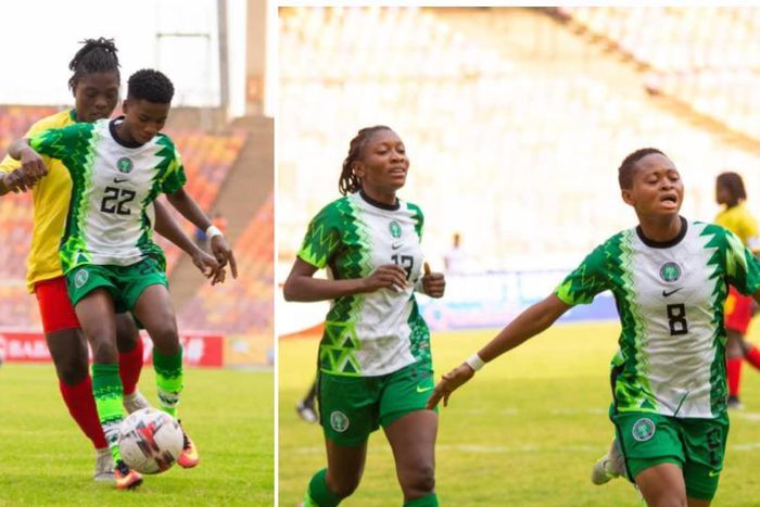 The Falconets produced a dominant display against Cameroon