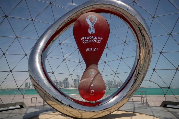 DOHA, Qatar - At the location of the FIFA World Cup Qatar 2022 official countdown clock, powered by Hublot [Pixsell]