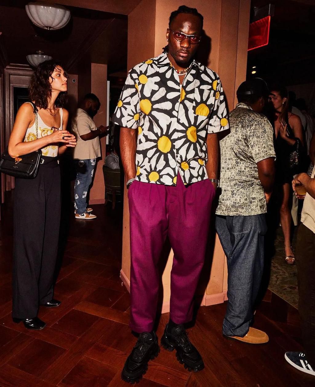 Davido teams up with Nigerian NBA star Precious Achiuwa at Marni's fashion showcase [Photos]